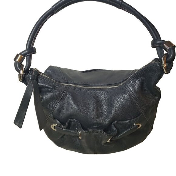 B Makowsaki Black Leather Shoulder Bag - Picture 2 of 11